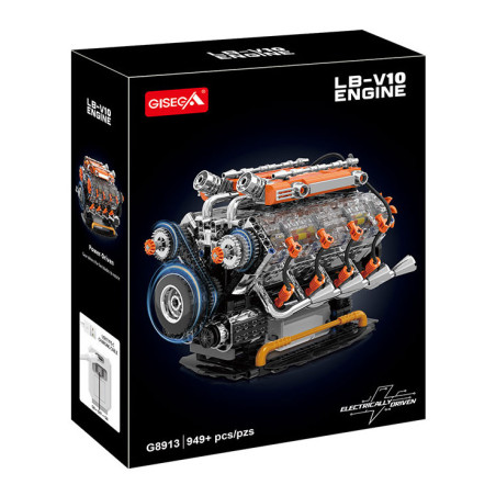 GISEGA G8913 Xếp hình lắp ráp ghép mô hình Động cơ Lambo V10