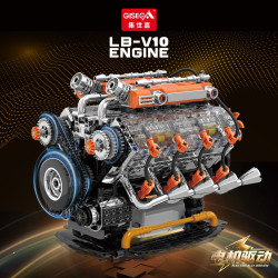 GISEGA G8913 Xếp hình lắp ráp ghép mô hình Động cơ Lambo V10