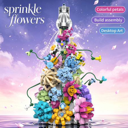 KAIYU KeeYee World K96322 Sprinkle Flowers Xếp hình lắp ráp ghép mô hình Tắm bằng hoa