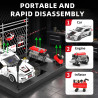 Ba khối tháo rời nhanh của bộ K96272: xe Civic Type-R EK9, động cơ POWERFUL HEART và chiếc bơm hơi màu đỏ