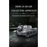 Mô hình ISU-152 TK8009 nhìn chính diện với nòng pháo có cụm lỗ xả, súng máy trên nóc tháp và dải xích xếp lớp