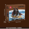 Vỏ hộp JIESTAR X78003 IceBreaker in hình tàu trên biển băng, kèm dòng chữ 1175 PCS và AGES 8+