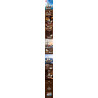 Poster giới thiệu JIESTAR X78008: vỏ hộp, tàu Mayflower trên biển và bảng kích thước 37,8 x 15,2 x 36,5 cm