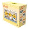 Vỏ hộp TOP TOY TC3117 Chiikawa chủ đề nhà hàng ba sao tông vàng, in ba chú sao đội mũ cùng bàn ghế gỗ