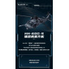 Trực thăng HH-60G Pave Hawk của Sluban M38-B1612 phóng to, kèm ghi chú tỉ lệ 1:35 và nhiệm vụ tìm kiếm cứu hộ
