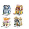SEMBO SD6072 6072 SD6073 6073 SD6074 6074 SD6075 6075 non  BỘ 4 CỦA HÀNG THỜI TRANG SỨC BÁNH ĐỒ GIA DỤNG bộ đồ chơi xếp lắp ráp ghép mô hình Mini Modular SEMBO BLOCK POLO Đường Phố Thu Nhỏ 144 khối