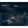 Cận cảnh mũi trực thăng HH-60G-S Pave Hawk bộ Sluban M38-B1612, thấy rõ cụm radar tròn và cánh quạt chính