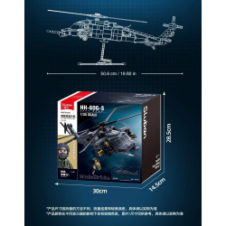 Sluban M38-B1612: Mô Hình Lắp Ráp Trực Thăng HH-60G Pave Hawk (771 Chi Tiết) - Tỉ Lệ 1:35