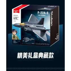 Sluban M38-B1613: Đồ Chơi Lắp Ráp Máy Bay Tiêm Kích F-22A-S (764 Chi Tiết) - Tỉ Lệ 1:44