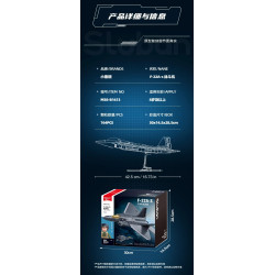 Sluban M38-B1613: Đồ Chơi Lắp Ráp Máy Bay Tiêm Kích F-22A-S (764 Chi Tiết) - Tỉ Lệ 1:44