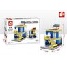 SEMBO SD6066 6066 SD6067 6067 SD6068 6068 SD6069 6069 non  BỘ 4 CỦA HÀNG NỘI THẤT THỜI TRANG TÚI XÁCH TRÀ SỮA bộ đồ chơi xếp lắp ráp ghép mô hình Mini Modular SEMBO BLOCK IKEA MILK TEA Đường Phố Thu Nhỏ 162 khối