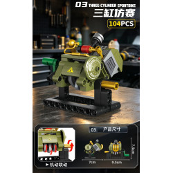 Forange FC8199: Đồ Chơi Lắp Ráp Bộ 6 Mô Hình Động Cơ Mini (628 Chi Tiết) - Khám Phá Máy Móc