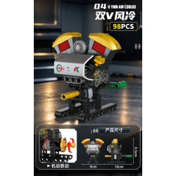 Forange FC8199: Đồ Chơi Lắp Ráp Bộ 6 Mô Hình Động Cơ Mini (628 Chi Tiết) - Khám Phá Máy Móc