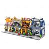 SEMBO SD6072 6072 SD6073 6073 SD6074 6074 SD6075 6075 non  BỘ 4 CỦA HÀNG THỜI TRANG SỨC BÁNH ĐỒ GIA DỤNG bộ đồ chơi xếp lắp ráp ghép mô hình Mini Modular SEMBO BLOCK POLO Đường Phố Thu Nhỏ 144 khối