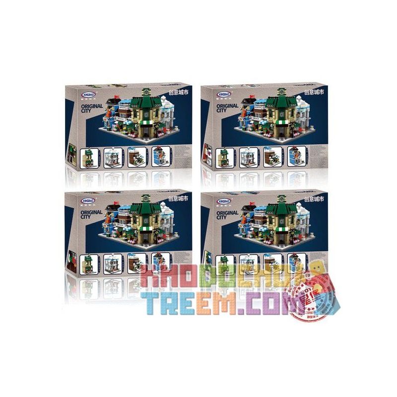 XINGBAO XB-01105 01105 XB01105 non  QUÁN CÀ PHÊ CỬA HÀNG ĐỒ CƯỚI HOA THÚ CẢNH bộ đồ chơi xếp lắp ráp ghép mô hình Mini Modular ORIGINAL CITY THE COFFEE SHOP WEDDING STORE FLOWER PET SET 4 1 Đường Phố Thu Nhỏ 1079 khối XINGBAO XB-01105 01105 XB01105 non  QUÁN CÀ PHÊ CỬA HÀNG ĐỒ CƯỚI HOA THÚ CẢNH bộ đồ chơi xếp lắp ráp ghép mô hình Mini Modular ORIGINAL CITY THE COFFEE SHOP WEDDING STORE FLOWER PET SET 4 1 Đường Phố Thu Nhỏ 1079 khối