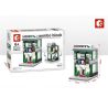 SEMBO SD6080 6080 SD6081 6081 SD6082 6082 SD6083 6083 non  BỘ 4 CỬA HÀNG MÁY TÍNH GIÀY ĐỒ ĂN NHANH CHƠI bộ đồ chơi xếp lắp ráp ghép mô hình Mini Modular SEMBO BLOCK Đường Phố Thu Nhỏ 129 khối