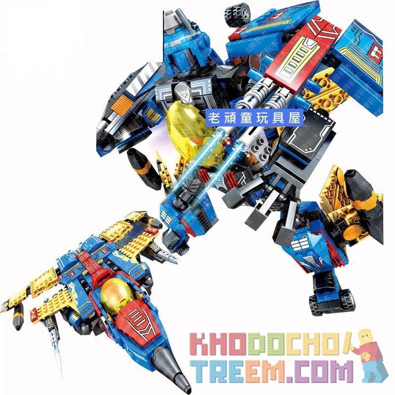 SHENG YUAN SY SY953 non Lego MÁY BAY BIẾN HÌNH ROBOT bộ đồ chơi xếp lắp ráp ghép mô hình Transformers DECEPTICONS Robot Đại Chiến Người Máy Biến Hình 616 khối