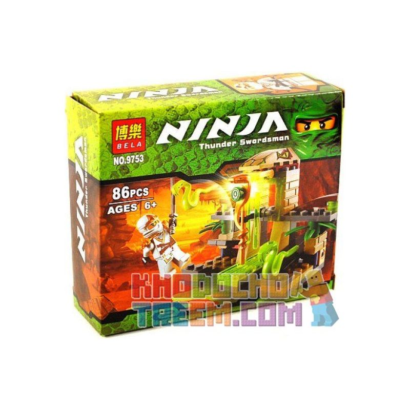 NOT Lego VENOMARI SHRINE 9440 BELA 9753 xếp lắp ráp ghép mô hình HANG RẮN ĐỀN VENOMARI The Lego Ninjago Movie Ninja Lốc Xoáy 86 khối