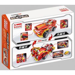 QIHUI 8002 non  XE ĐỊA HÌNH MÀU LỬA bộ đồ chơi xếp lắp ráp ghép mô hình  RAGING FIRE Kỹ Thuật Công Nghệ Cao Mô Hình Phương Tiện 472 khối