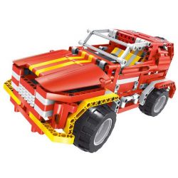 QIHUI 8002 non  XE ĐỊA HÌNH MÀU LỬA bộ đồ chơi xếp lắp ráp ghép mô hình  RAGING FIRE Kỹ Thuật Công Nghệ Cao Mô Hình Phương Tiện 472 khối