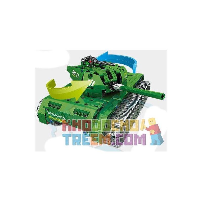 QIHUI 8011 non  XE TĂNG bộ đồ chơi xếp lắp ráp ghép mô hình  Kỹ Thuật Công Nghệ Cao Mô Hình Phương Tiện 454 khối