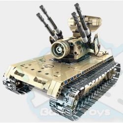 QIHUI 8012 non  XE TĂNG PHÒNG KHÔNG bộ đồ chơi xếp lắp ráp ghép mô hình  Kỹ Thuật Công Nghệ Cao Mô Hình Phương Tiện 457 khối