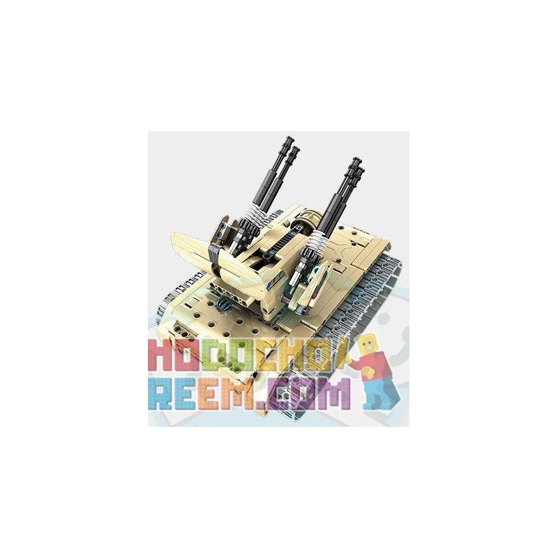 QIHUI 8012 non  XE TĂNG PHÒNG KHÔNG bộ đồ chơi xếp lắp ráp ghép mô hình  Kỹ Thuật Công Nghệ Cao Mô Hình Phương Tiện 457 khối