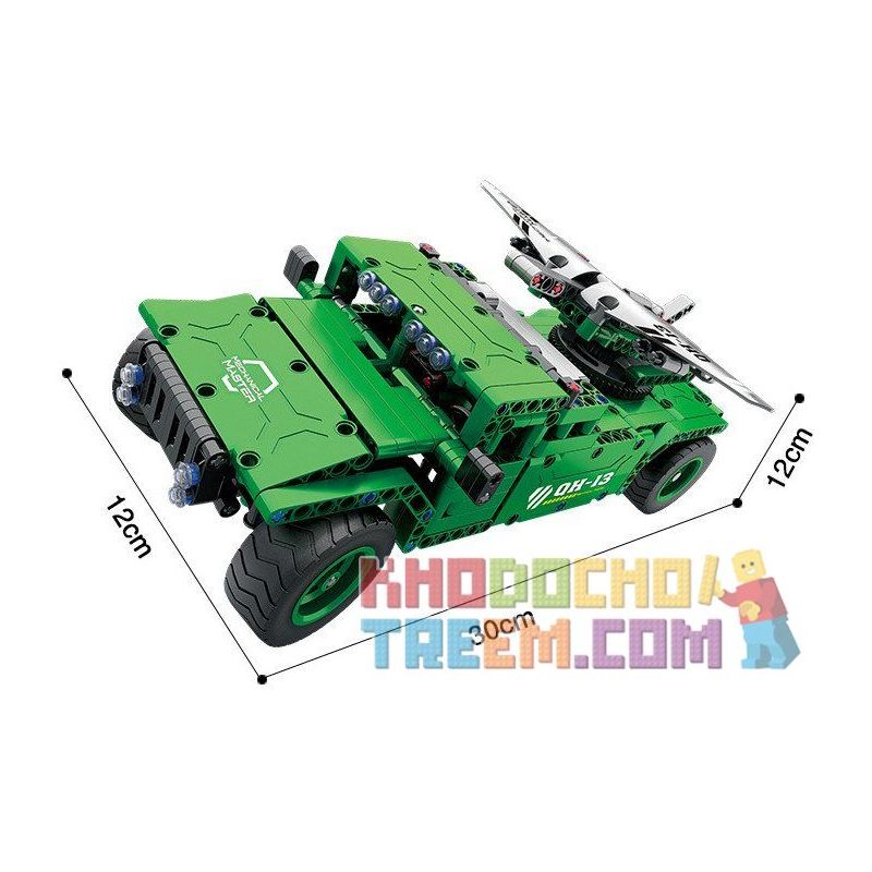 QIHUI 8013 non  XE Ô TÔ PHÓNG MÁY BAY KHÔNG NGƯỜI LÁI bộ đồ chơi xếp lắp ráp ghép mô hình  Kỹ Thuật Công Nghệ Cao Mô Hình Phương Tiện 506 khối