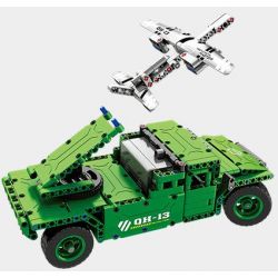 QIHUI 8013 non  XE Ô TÔ PHÓNG MÁY BAY KHÔNG NGƯỜI LÁI bộ đồ chơi xếp lắp ráp ghép mô hình  Kỹ Thuật Công Nghệ Cao Mô Hình Phương Tiện 506 khối