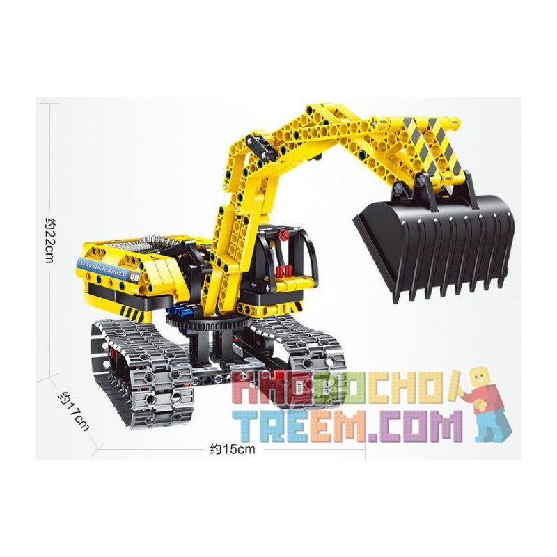 QIHUI 6801 TOP TOY 6801 non  MÁY XÚC BIẾN HÌNH ROBOT bộ đồ chơi xếp lắp ráp ghép mô hình  Kỹ Thuật Công Nghệ Cao Mô Hình Phương Tiện 342 khối
