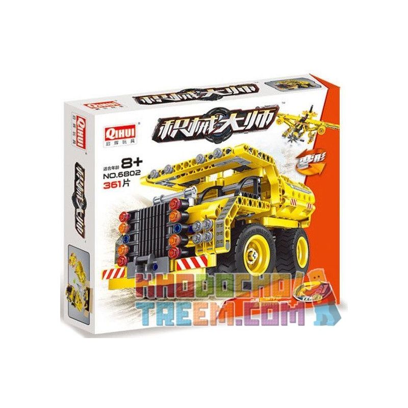 QIHUI 6802 non  XE TẢI VÀ MÁY BAY bộ đồ chơi xếp lắp ráp ghép mô hình  Kỹ Thuật Công Nghệ Cao Mô Hình Phương Tiện 361 khối