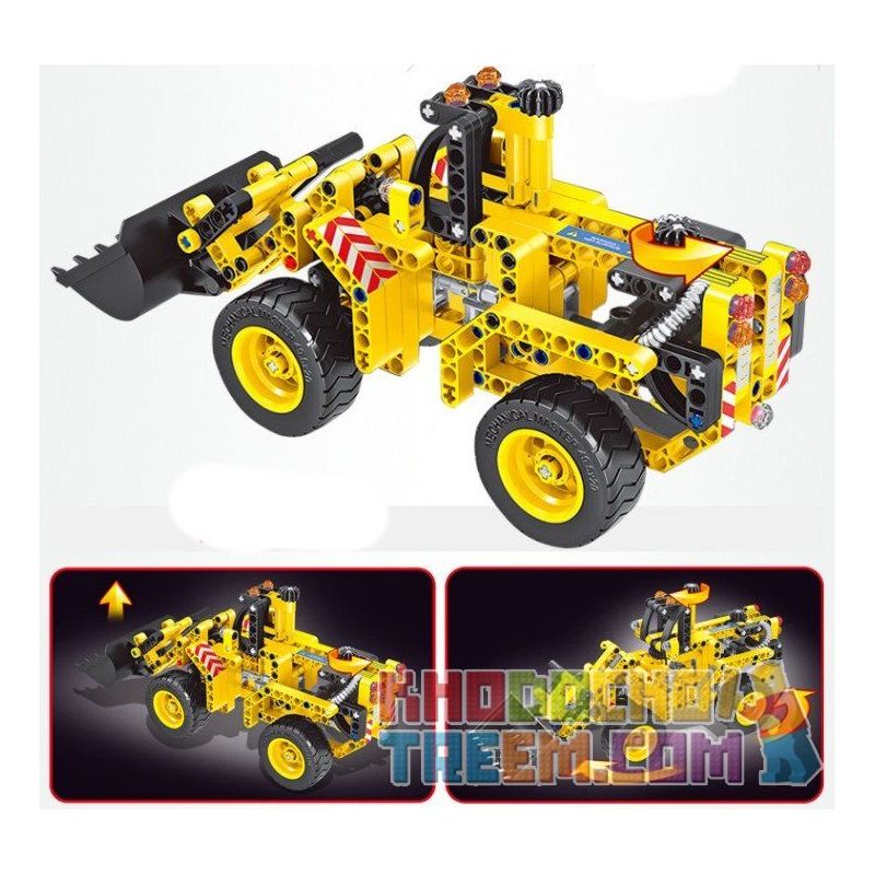 QIHUI 6803 non  XE ỦI VÀ PHÁO bộ đồ chơi xếp lắp ráp ghép mô hình  Kỹ Thuật Công Nghệ Cao Mô Hình Phương Tiện 261 khối