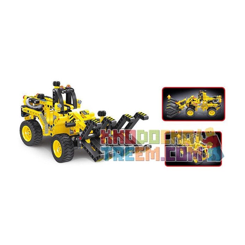 QIHUI 6804 non  MÁY KÉO VÀ GẶT bộ đồ chơi xếp lắp ráp ghép mô hình  Kỹ Thuật Công Nghệ Cao Mô Hình Phương Tiện 301 khối