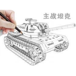 QIHUI 8011 non  XE TĂNG bộ đồ chơi xếp lắp ráp ghép mô hình  Kỹ Thuật Công Nghệ Cao Mô Hình Phương Tiện 454 khối