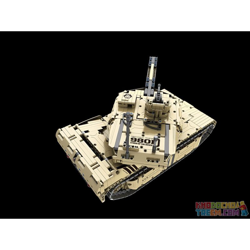 QIHUI 9801 non  XE TĂNG M1A2 bộ đồ chơi xếp lắp ráp ghép mô hình  Kỹ Thuật Công Nghệ Cao Mô Hình Phương Tiện 1276 khối