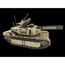 QIHUI 9801 non  XE TĂNG M1A2 bộ đồ chơi xếp lắp ráp ghép mô hình  Kỹ Thuật Công Nghệ Cao Mô Hình Phương Tiện 1276 khối