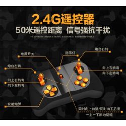 QIHUI 9801 non  XE TĂNG M1A2 bộ đồ chơi xếp lắp ráp ghép mô hình  Kỹ Thuật Công Nghệ Cao Mô Hình Phương Tiện 1276 khối