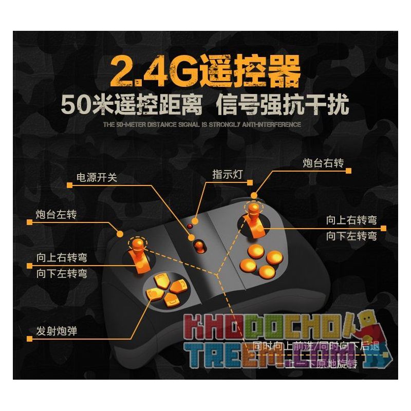 QIHUI 9801 non  XE TĂNG M1A2 bộ đồ chơi xếp lắp ráp ghép mô hình  Kỹ Thuật Công Nghệ Cao Mô Hình Phương Tiện 1276 khối