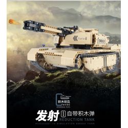 QIHUI 9801 non  XE TĂNG M1A2 bộ đồ chơi xếp lắp ráp ghép mô hình  Kỹ Thuật Công Nghệ Cao Mô Hình Phương Tiện 1276 khối
