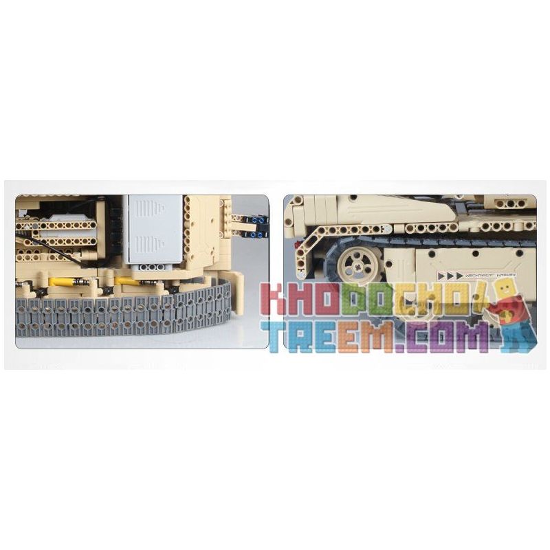 QIHUI 9801 non  XE TĂNG M1A2 bộ đồ chơi xếp lắp ráp ghép mô hình  Kỹ Thuật Công Nghệ Cao Mô Hình Phương Tiện 1276 khối
