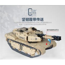 QIHUI 9801 non  XE TĂNG M1A2 bộ đồ chơi xếp lắp ráp ghép mô hình  Kỹ Thuật Công Nghệ Cao Mô Hình Phương Tiện 1276 khối