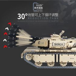 QIHUI 9801 non  XE TĂNG M1A2 bộ đồ chơi xếp lắp ráp ghép mô hình  Kỹ Thuật Công Nghệ Cao Mô Hình Phương Tiện 1276 khối