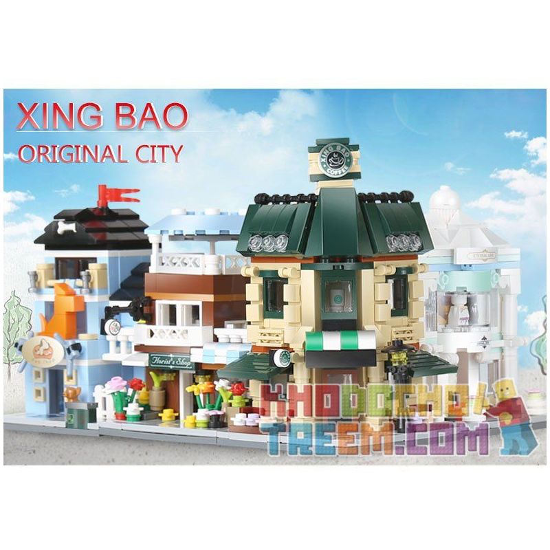 XINGBAO XB-01105 01105 XB01105 non  QUÁN CÀ PHÊ CỬA HÀNG ĐỒ CƯỚI HOA THÚ CẢNH bộ đồ chơi xếp lắp ráp ghép mô hình Mini Modular ORIGINAL CITY THE COFFEE SHOP WEDDING STORE FLOWER PET SET 4 1 Đường Phố Thu Nhỏ 1079 khối XINGBAO XB-01105 01105 XB01105 non  QUÁN CÀ PHÊ CỬA HÀNG ĐỒ CƯỚI HOA THÚ CẢNH bộ đồ chơi xếp lắp ráp ghép mô hình Mini Modular ORIGINAL CITY THE COFFEE SHOP WEDDING STORE FLOWER PET SET 4 1 Đường Phố Thu Nhỏ 1079 khối