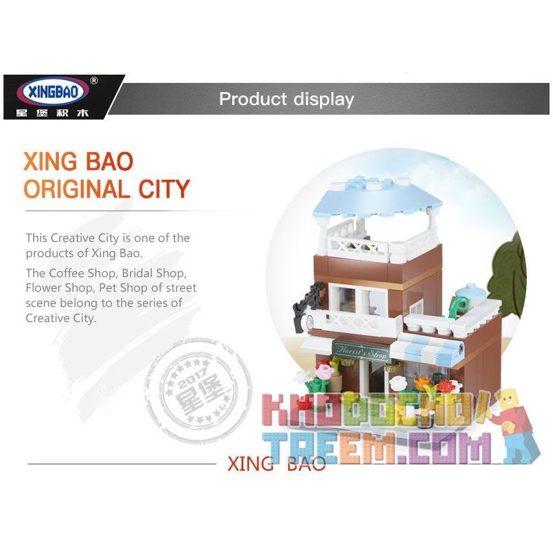 XINGBAO XB-01105 01105 XB01105 non  QUÁN CÀ PHÊ CỬA HÀNG ĐỒ CƯỚI HOA THÚ CẢNH bộ đồ chơi xếp lắp ráp ghép mô hình Mini Modular ORIGINAL CITY THE COFFEE SHOP WEDDING STORE FLOWER PET SET 4 1 Đường Phố Thu Nhỏ 1079 khối XINGBAO XB-01105 01105 XB01105 non  QUÁN CÀ PHÊ CỬA HÀNG ĐỒ CƯỚI HOA THÚ CẢNH bộ đồ chơi xếp lắp ráp ghép mô hình Mini Modular ORIGINAL CITY THE COFFEE SHOP WEDDING STORE FLOWER PET SET 4 1 Đường Phố Thu Nhỏ 1079 khối