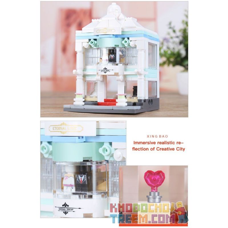 XINGBAO XB-01105 01105 XB01105 non  QUÁN CÀ PHÊ CỬA HÀNG ĐỒ CƯỚI HOA THÚ CẢNH bộ đồ chơi xếp lắp ráp ghép mô hình Mini Modular ORIGINAL CITY THE COFFEE SHOP WEDDING STORE FLOWER PET SET 4 1 Đường Phố Thu Nhỏ 1079 khối XINGBAO XB-01105 01105 XB01105 non  QUÁN CÀ PHÊ CỬA HÀNG ĐỒ CƯỚI HOA THÚ CẢNH bộ đồ chơi xếp lắp ráp ghép mô hình Mini Modular ORIGINAL CITY THE COFFEE SHOP WEDDING STORE FLOWER PET SET 4 1 Đường Phố Thu Nhỏ 1079 khối