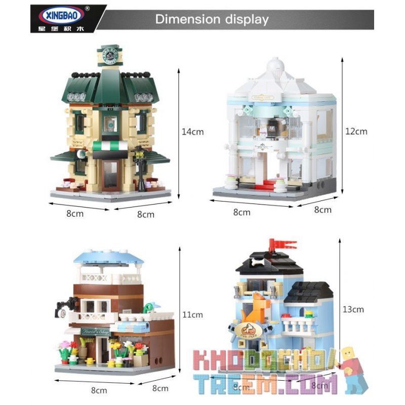 XINGBAO XB-01105 01105 XB01105 non  QUÁN CÀ PHÊ CỬA HÀNG ĐỒ CƯỚI HOA THÚ CẢNH bộ đồ chơi xếp lắp ráp ghép mô hình Mini Modular ORIGINAL CITY THE COFFEE SHOP WEDDING STORE FLOWER PET SET 4 1 Đường Phố Thu Nhỏ 1079 khối XINGBAO XB-01105 01105 XB01105 non  QUÁN CÀ PHÊ CỬA HÀNG ĐỒ CƯỚI HOA THÚ CẢNH bộ đồ chơi xếp lắp ráp ghép mô hình Mini Modular ORIGINAL CITY THE COFFEE SHOP WEDDING STORE FLOWER PET SET 4 1 Đường Phố Thu Nhỏ 1079 khối