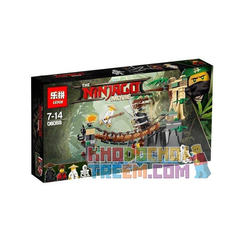 NOT Lego MASTER FALLS 70608 JISI 20016 Bela Lari 10715 LELE 31070 LEPIN 06059 SHENG YUAN/SY SY955 xếp lắp ráp ghép mô hình TRẬN CHIẾN TRÊN CẦU DÂY THÁC THẦY The Lego Ninjago Movie Ninja Lốc Xoáy 312 khối