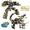 SEMBO 60023 non  NGƯỜI SẮT 2 TRONG 1 bộ đồ chơi xếp lắp ráp ghép mô hình Super Heroes 钢铁机甲3800 Siêu Nhân Anh Hùng 393 khối