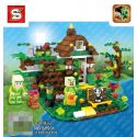 SHENG YUAN SY 931 SY931 Xếp hình kiểu Lego MINECRAFT Garden Hut Lều Trong Vườn gồm 2 hộp nhỏ 350 khối