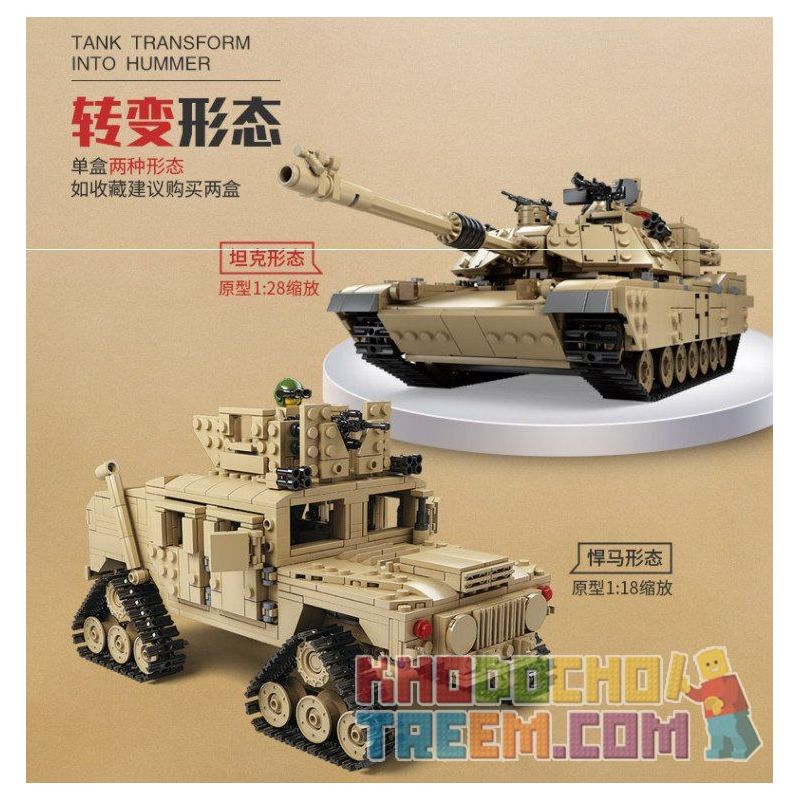 Kazi KY10000 10000 non  XE TĂNG CHỦ LỰC BIẾN HÌNH HUMMER BÁNH XÍCH bộ đồ chơi xếp lắp ráp ghép mô hình Military Army M1A2 ABRAMS MBT Quân Sự Bộ Đội 1463 khối Kazi KY10000 10000 non  XE TĂNG CHỦ LỰC BIẾN HÌNH HUMMER BÁNH XÍCH bộ đồ chơi xếp lắp ráp ghép mô hình Military Army M1A2 ABRAMS MBT Quân Sự Bộ Đội 1463 khối